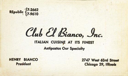 Club El Business Card