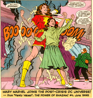Mary Marvel appears for the first time...in the Post-Crisis DC Universe