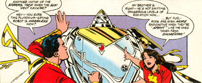 Captain Marvel and Mary realize that Mr. Atom is no longer a threat after discovering his ultimate purpose.