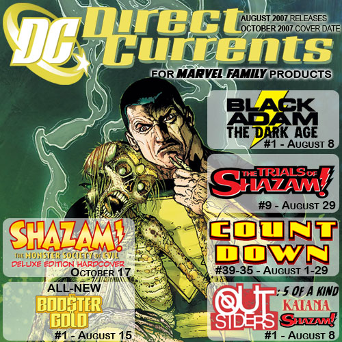 DC Marvel Family Solicitations for Product Shipping in August 2007