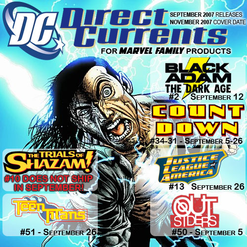 DC Marvel Family Solicitations for Product Shipping in September 2007