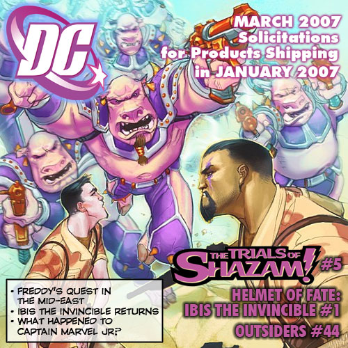 DC Marvel Family Solicitations for Product Shipping in January 2007
