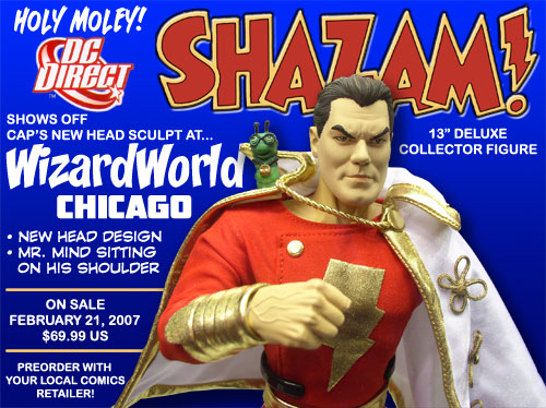 DC Direct Shows Off New SHAZAM Deluxe Collectors Figure Head Sculpt at Wizard World 2006
